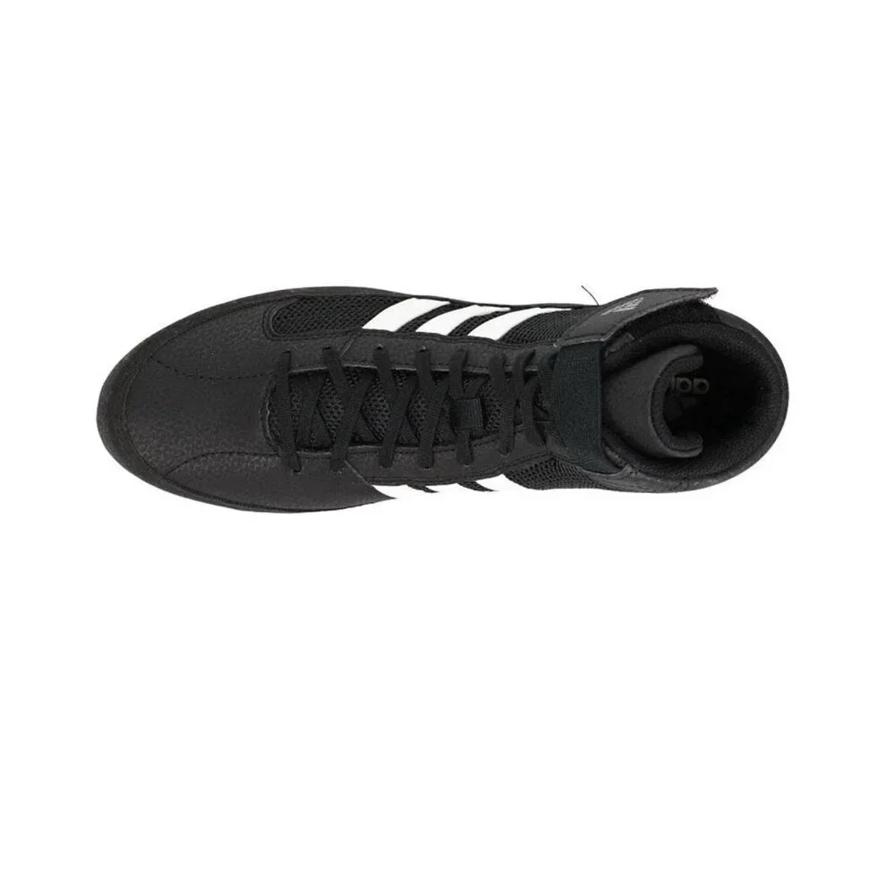 Adidas Hvc Size 14 Wrestling Lutte Black/White Lightweight Shoes, New